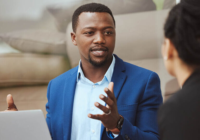 Wealth manager explains due diligence process to client